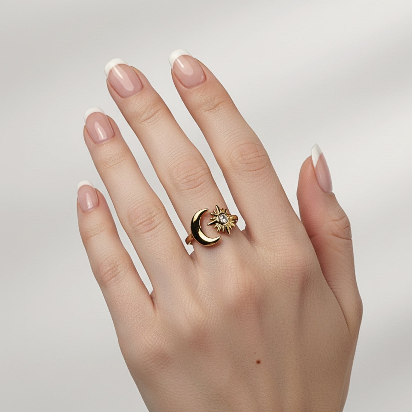 Anello Eclisse | Regolabile in Acciaio Inox