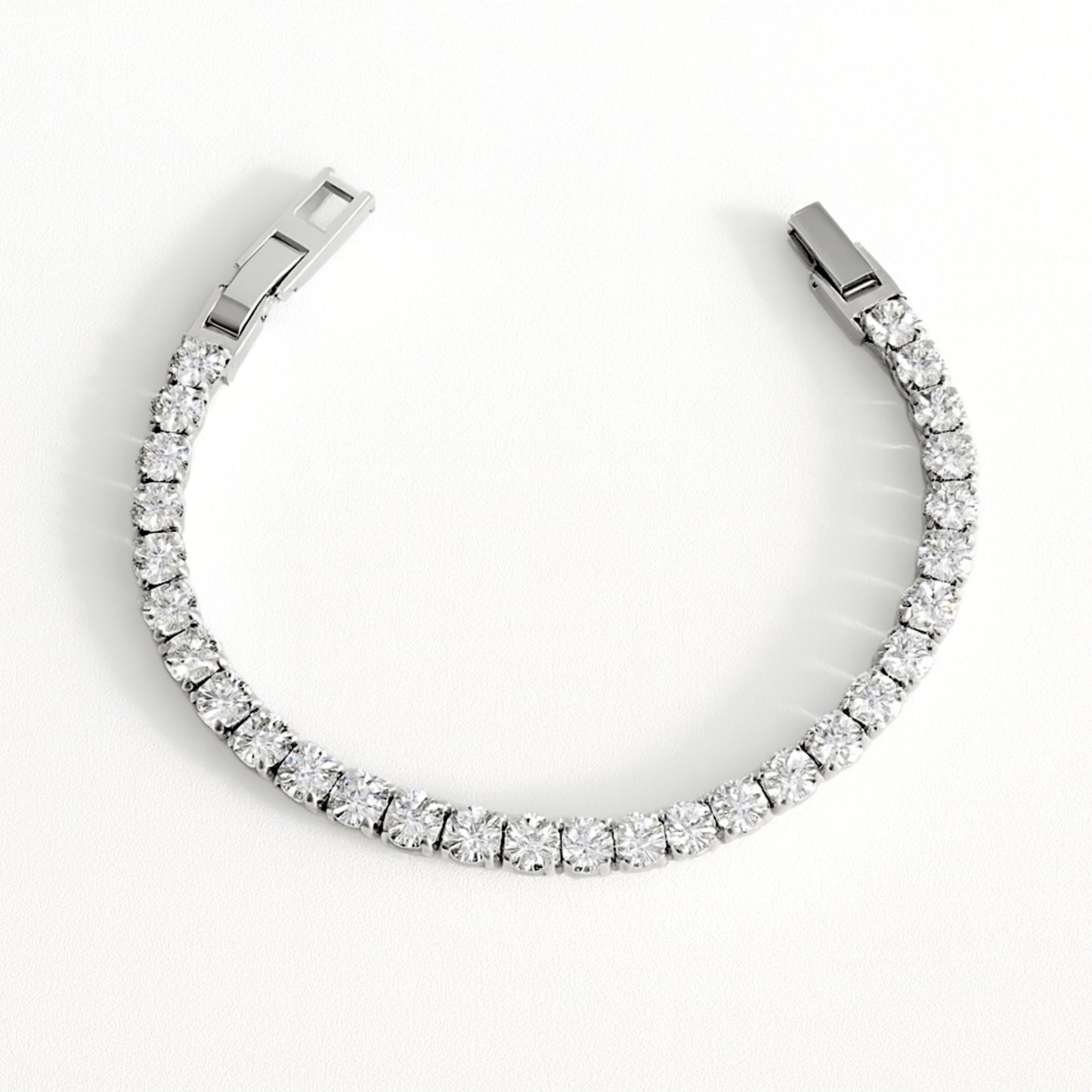 Bracciale Big Glow Tennis in Acciaio Inox