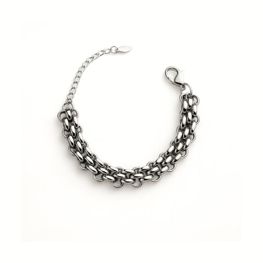 Bracciale Maglia Aura Bold in Acciaio Inox – Catena Chunky