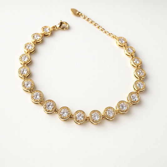 Bracciale Swaré in Acciaio Inox con Zirconi Luminosi