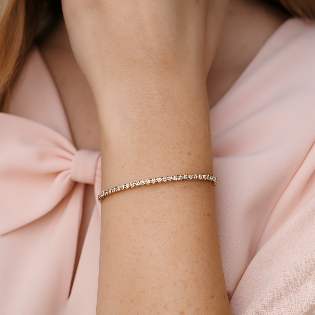 Bracciale Ténnis Classic Slim in Acciaio Inox | 2mm
