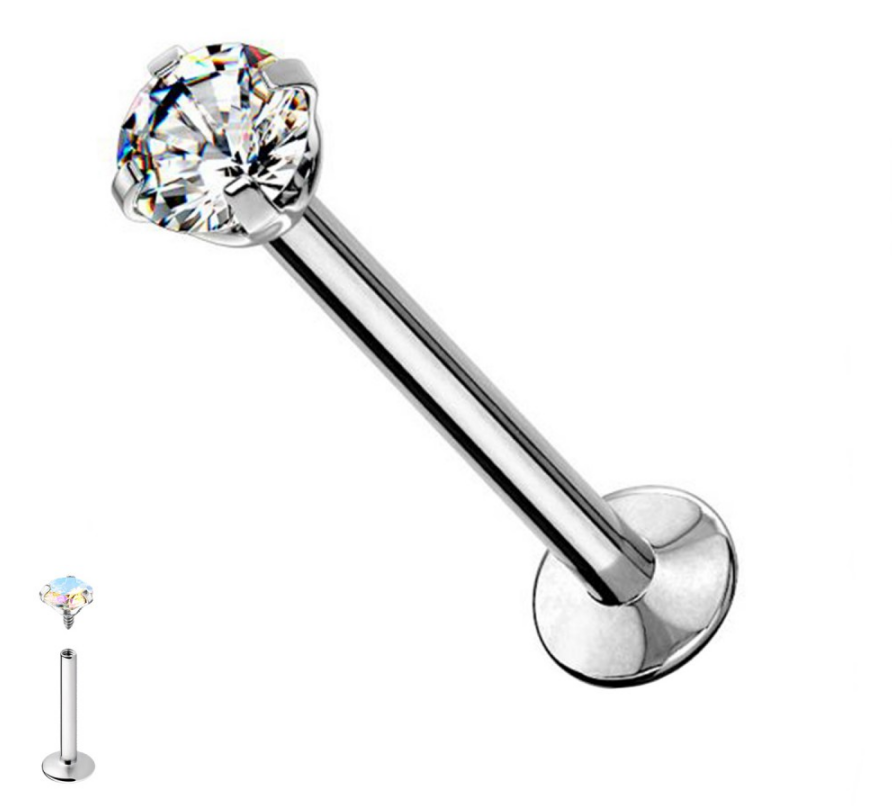 Lumière Labret | Piercing in acciaio inox 316L