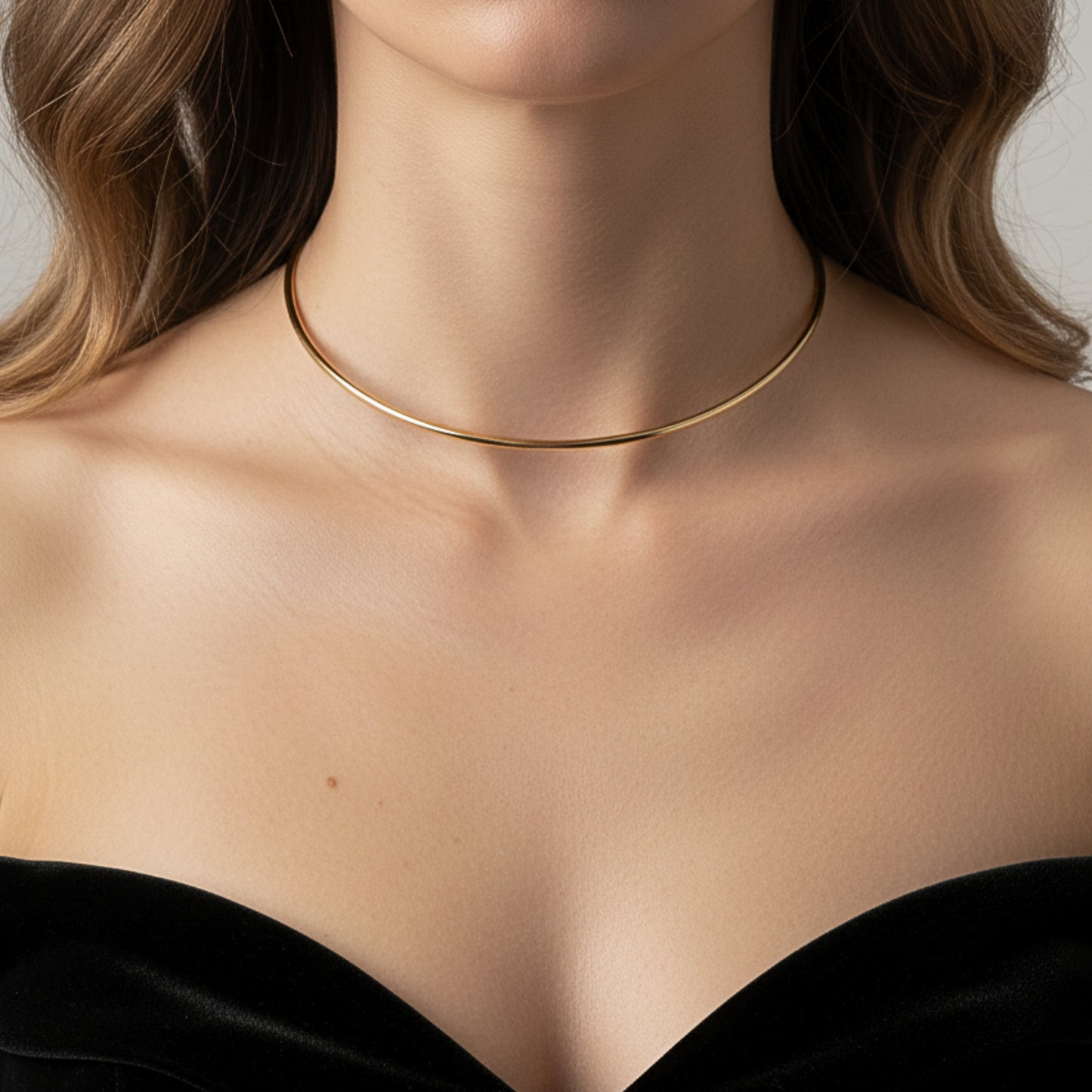 Choker Rigido Inox – Design Minimal in Acciaio Inossidabile