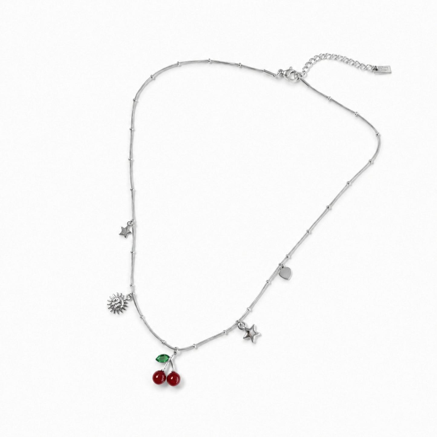 Cherry Hour — Collana Charms Minimal in Acciaio Inox