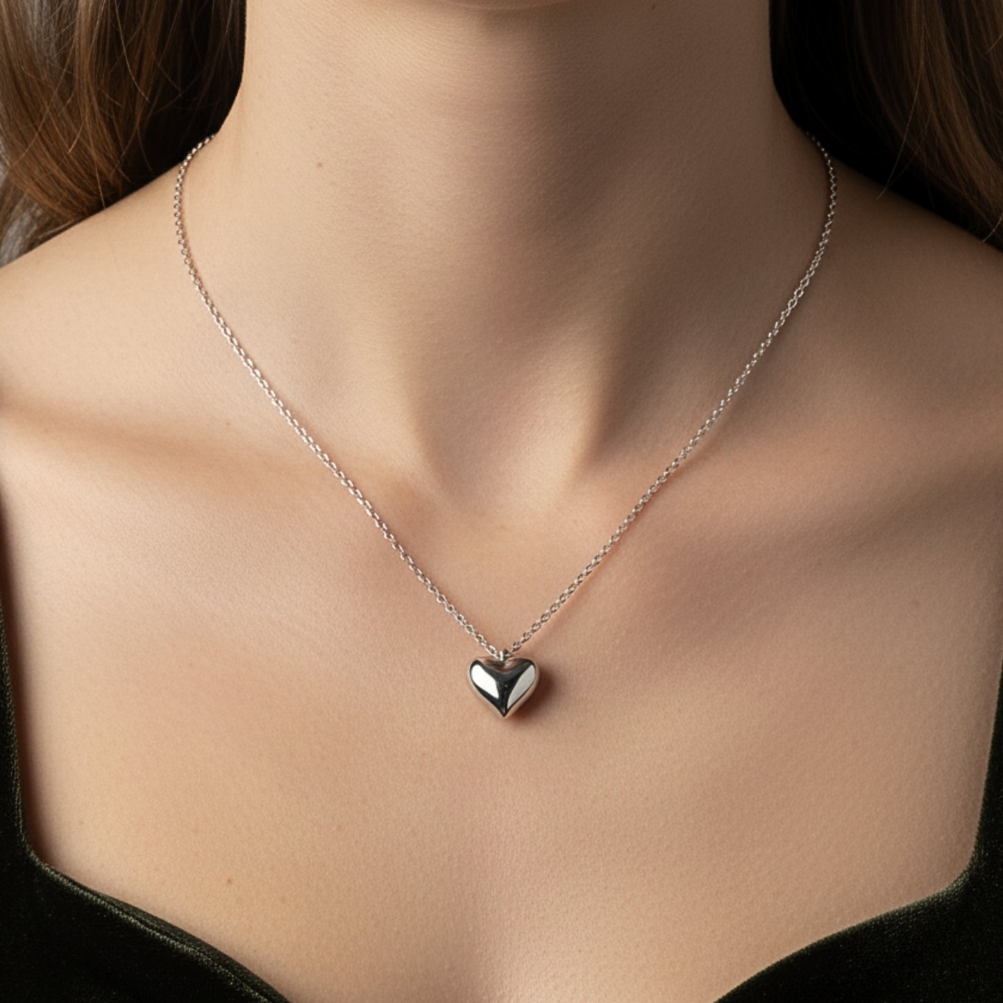 Collana in Acciaio Inox – Hollow Love