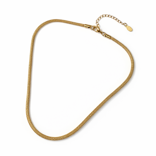 Collana Mesh Elegance in Acciaio Inox | Maglia Intrecciata Raffinata
