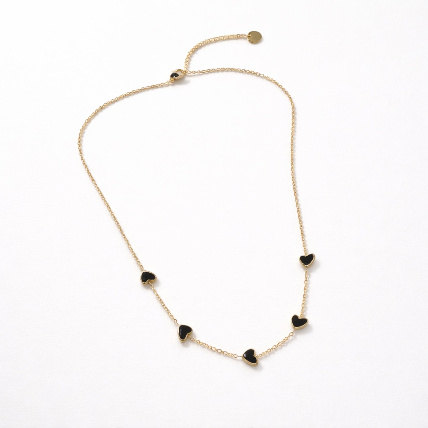 Collana Amorini Chain – Cuori Smaltati in Acciaio Inox