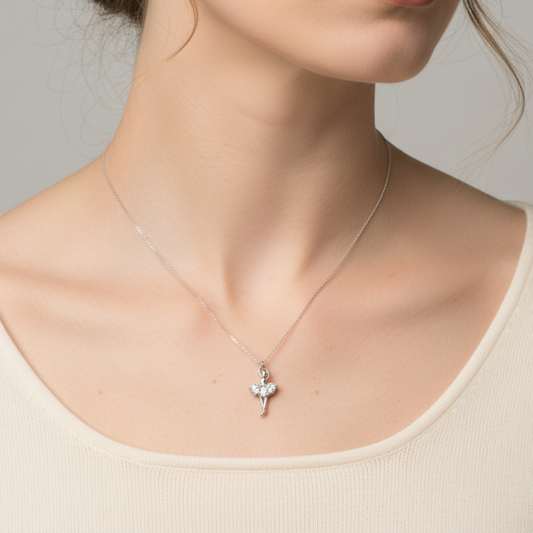 Collana in Acciaio Inox Argento – Danseuse