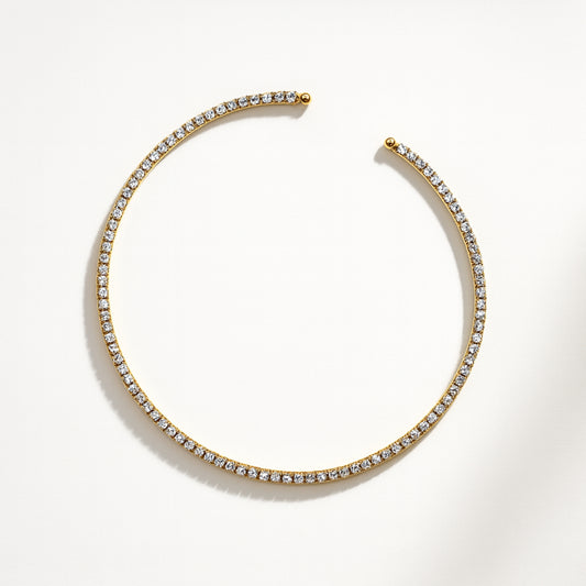 Choker Tennis Nova in Acciaio Inox - Minimal, elegante, intramontabile