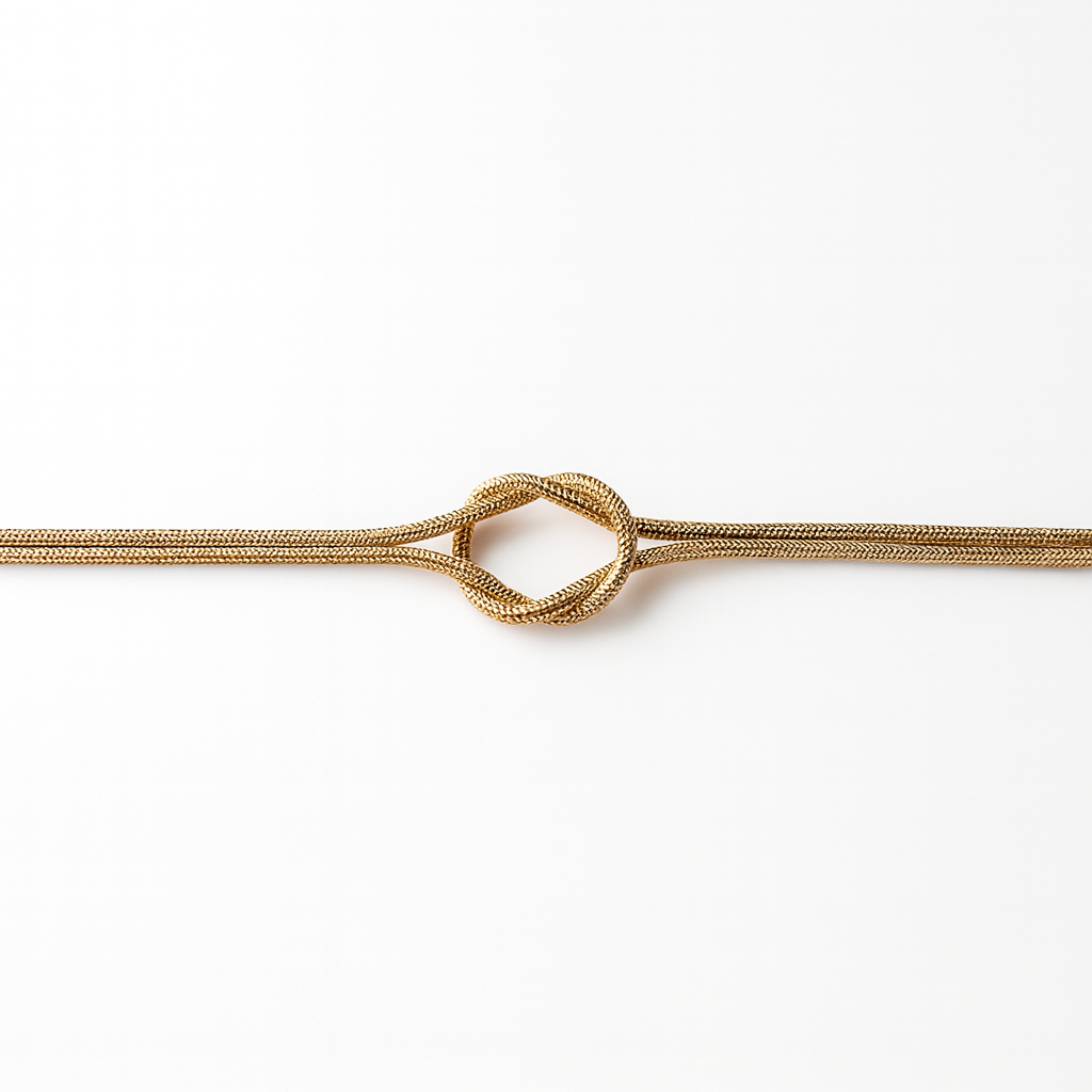 Bracciale Bond in Acciaio Inox con Nodo Centrale