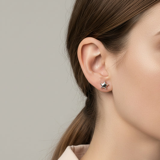 Orecchini “Stella Pop” in Acciaio Inox | 12mm