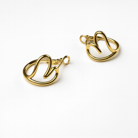 Orecchini Cuore D’Ora in Acciaio Inox – Romantic Chic