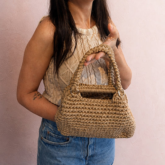 Soffìa – Borsa crochet con tracolla removibile