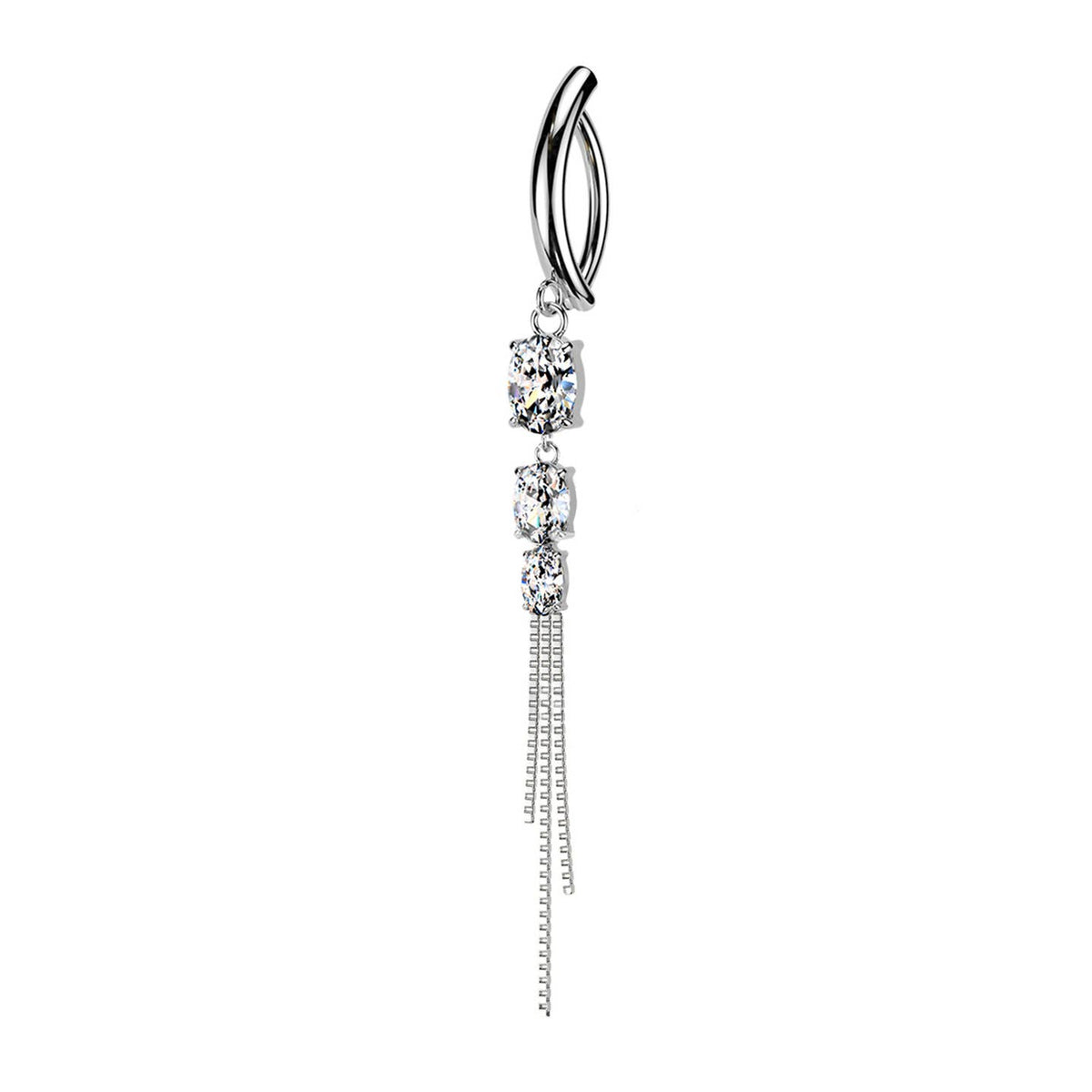 Aura Drop | Piercing Ombelico a Cascata in Acciaio Chirurgico 316L