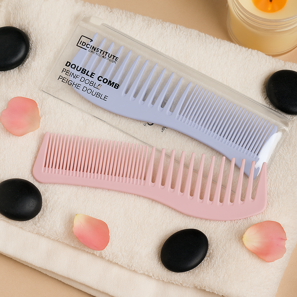 IDC Design Double Comb – Pettine Chic con Custodia Rosa o Lilla