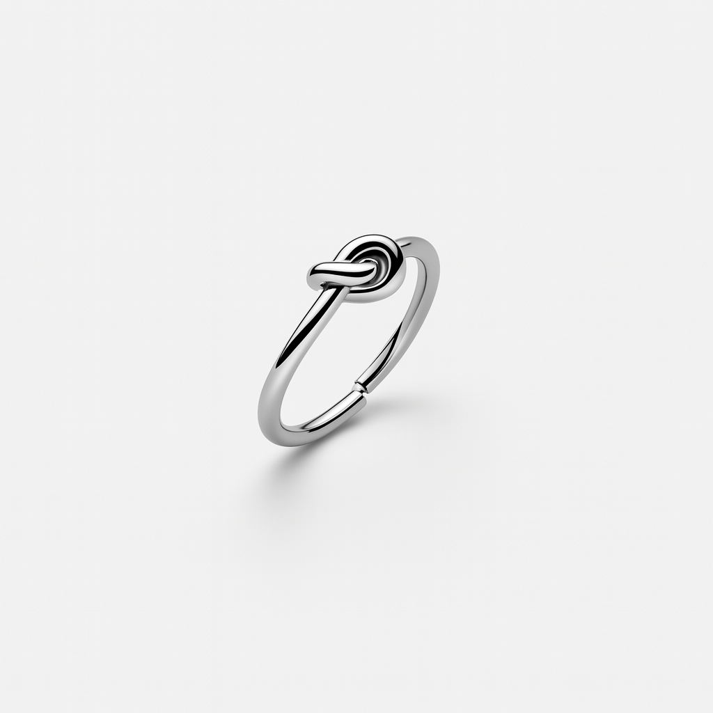 Anello Nodo Chic in Acciaio Inox – Minimal & Elegante