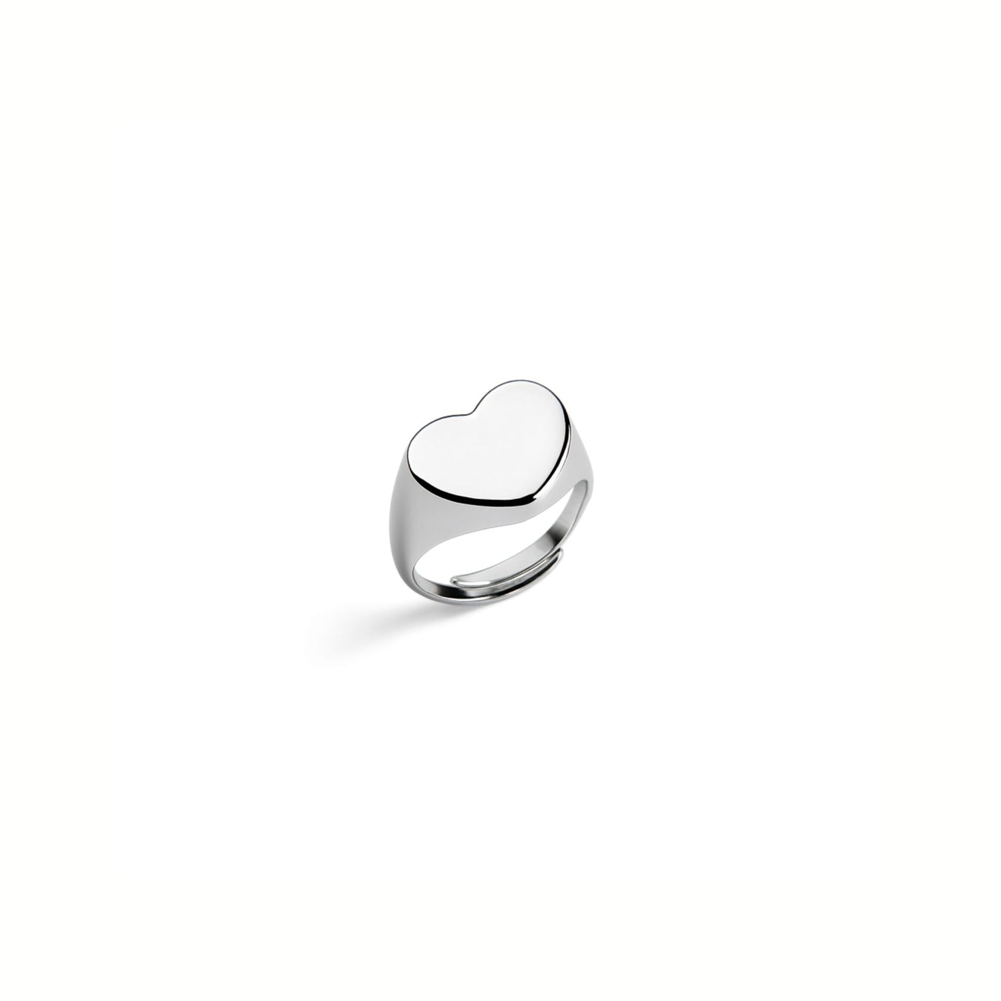 Anello Cuore Puro | Regolabile in Acciaio Inox