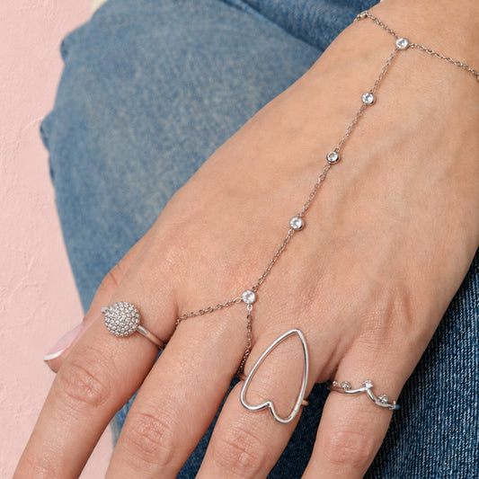 Lieve — Baciamano in Acciaio Inox con Punti Luce