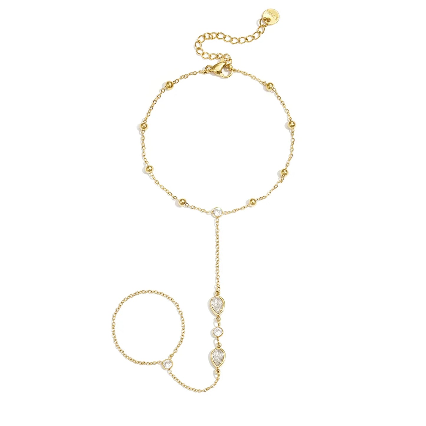 Aurelia — Baciamano Dorato con Gocce Luminose