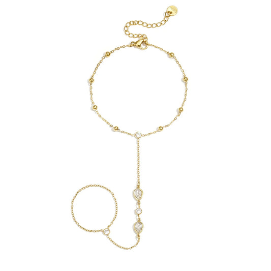 Aurelia — Baciamano Dorato con Gocce Luminose
