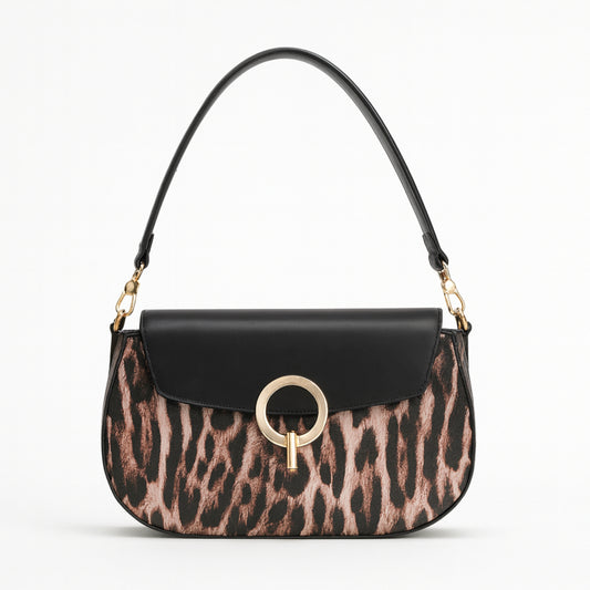 Ritmo Safari Chic – Borsa animalier con chiusura gioiello | Mimi mua Firenze