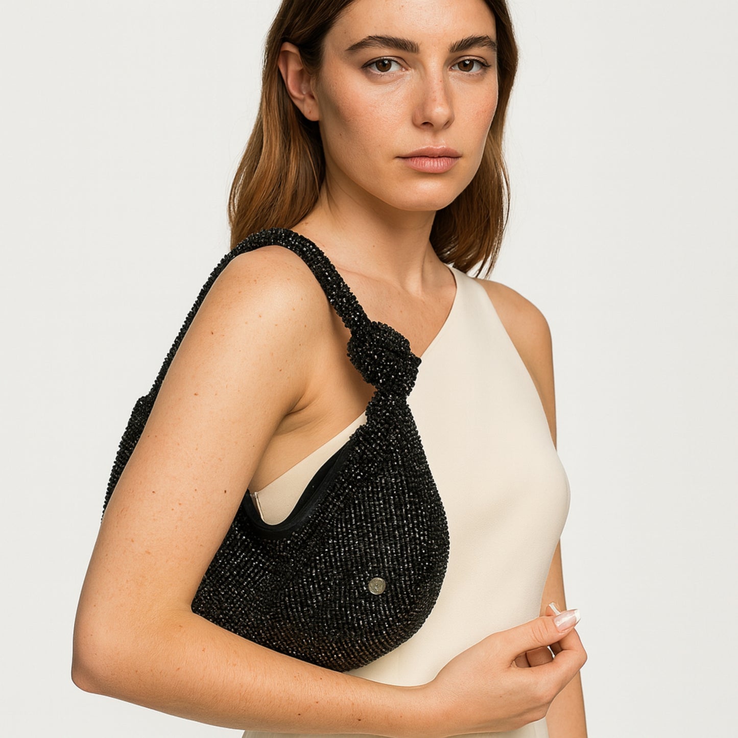 Voltage – Borsa hobo con strass | Mimi Mua Firenze