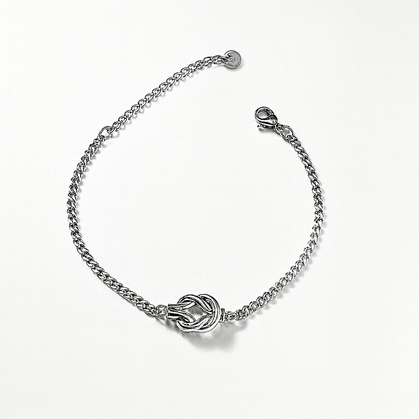 Bracciale Knot in Acciaio Inox con Nodo Centrale