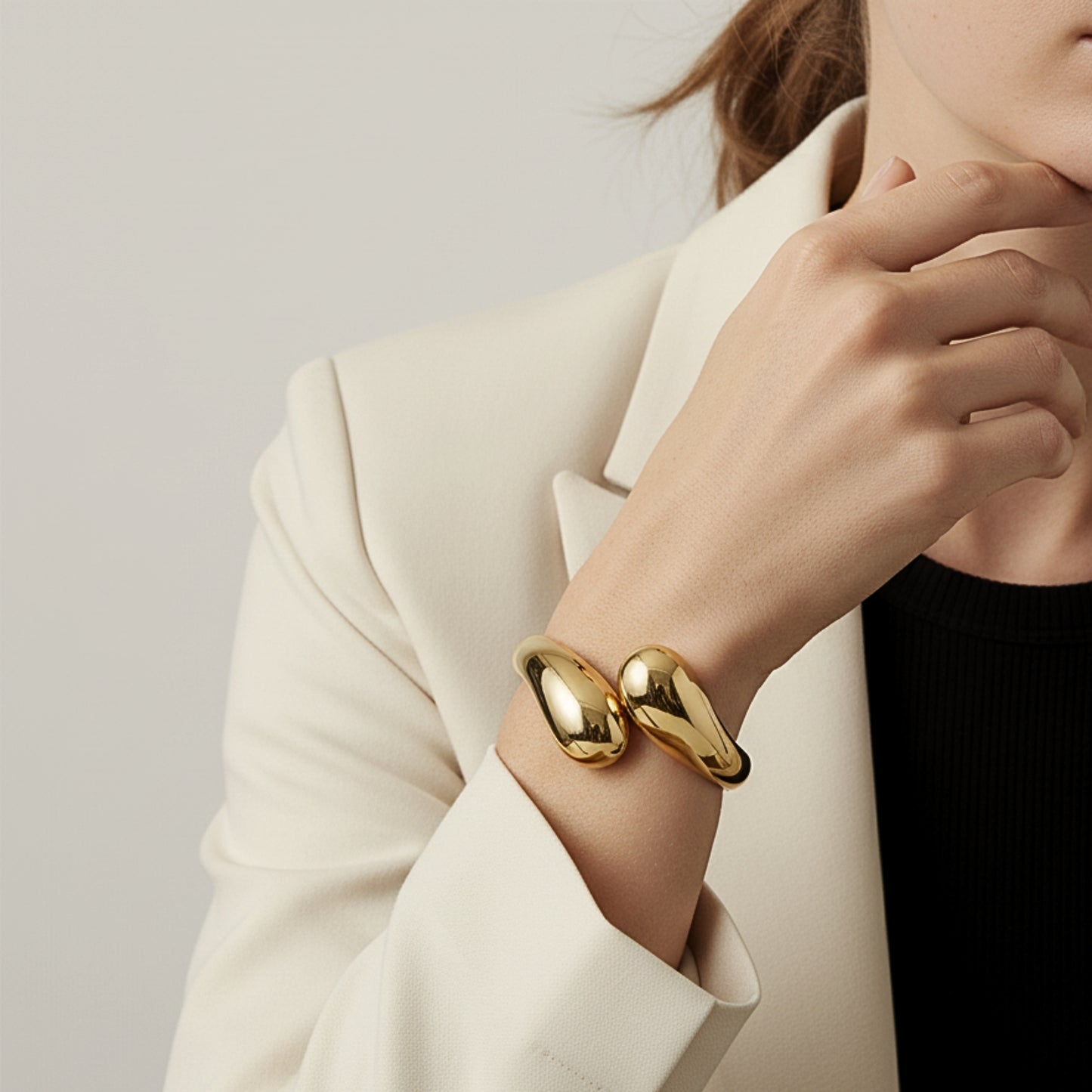 Bracciale Drop in Acciaio Inox – Design Goccia