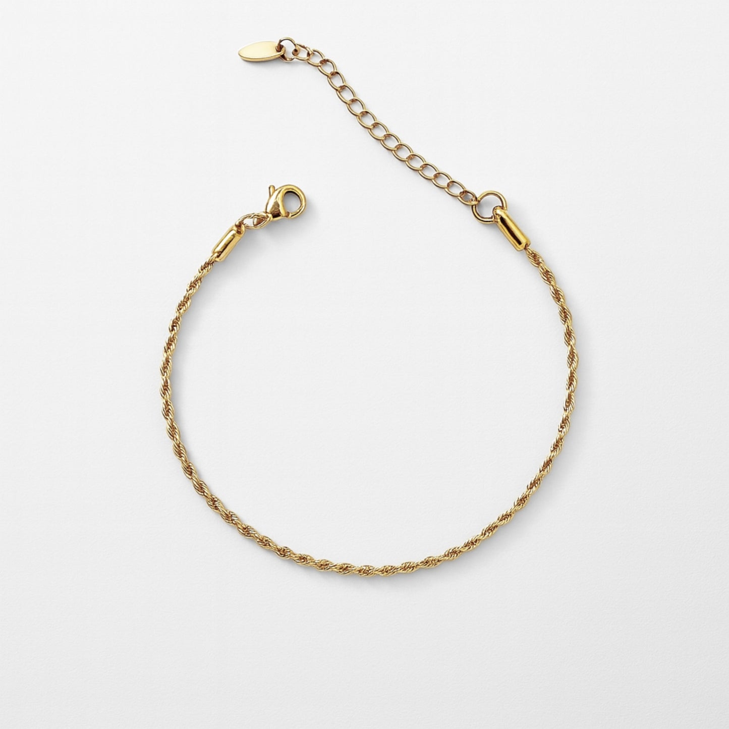 Bracciale Rope Chain Intrecciata in Acciaio Inox – 3 Misure