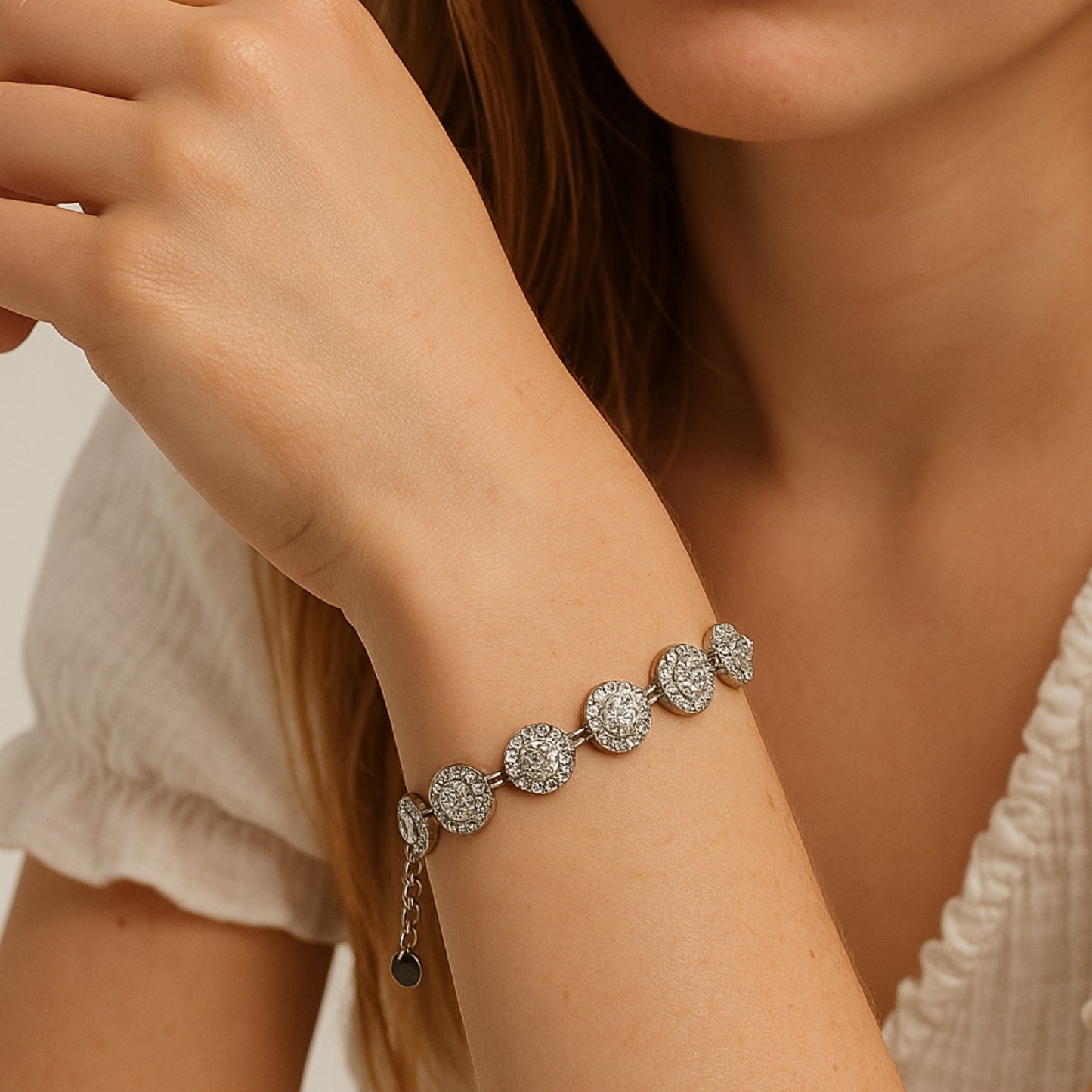 Bracciale Swaré Luxe in Acciaio Inox con Zirconi