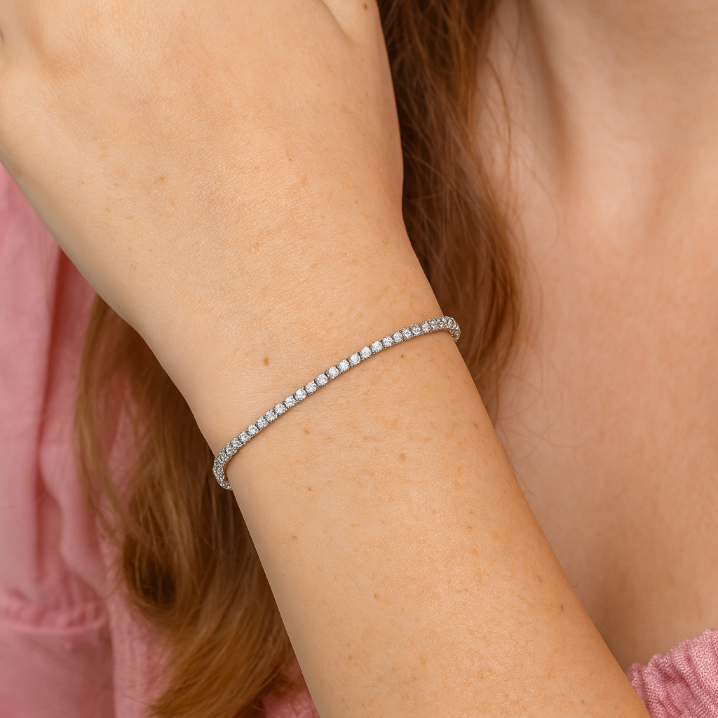 Bracciale Ténnis Classic Slim in Acciaio Inox | 2mm
