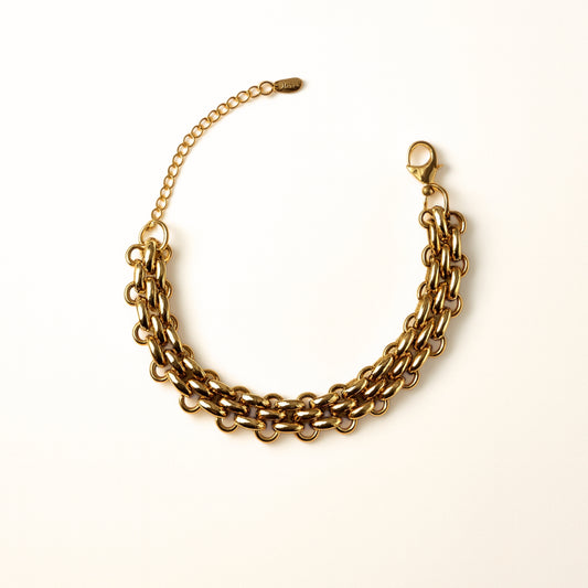 Bracciale Maglia Aura Bold in Acciaio Inox – Catena Chunky