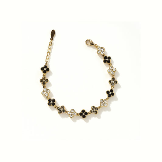 Bracciale Noir Bloom Petal in Acciaio Inox