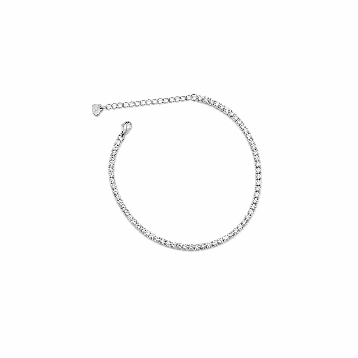 Cavigliera Aurelia in Acciaio Inox Dorato Stile Tennis