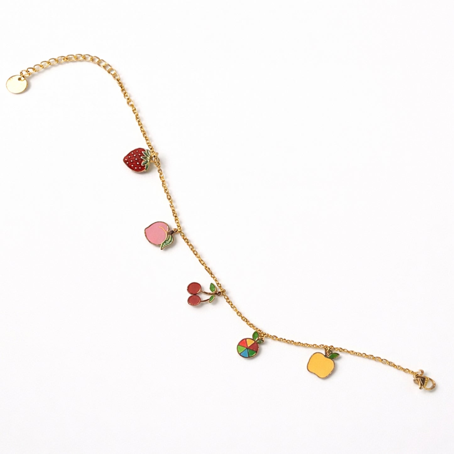 cavigliera charms frutta multicolor donna