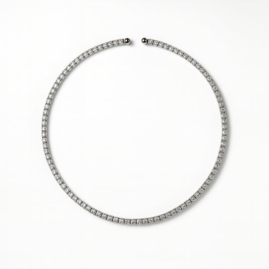 Choker Tennis Nova in Acciaio Inox - Minimal, elegante, intramontabile