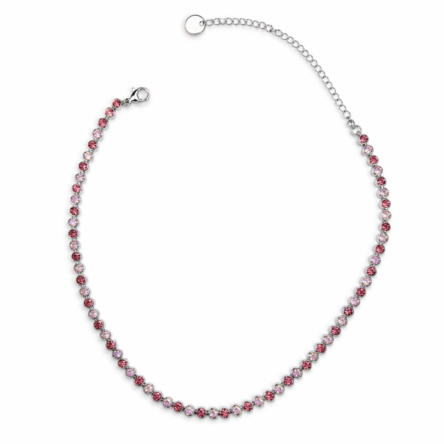Collana Swarea Tennis in Acciaio Inox con Zirconi Colorati