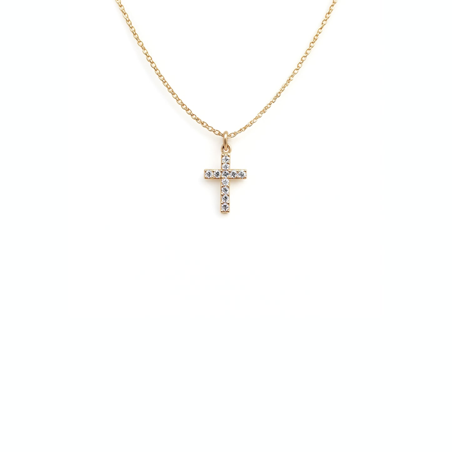 Collana Croce Glow in Acciaio Inox – Eleganza Luminosa