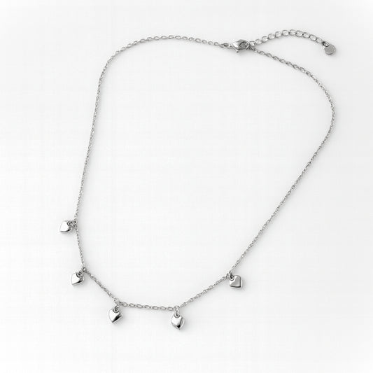 Collana Heartbits in Acciaio Inox – Mini Cuori Cute e Luminosi