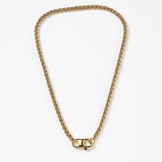 Collana Lock Me in Acciaio Inox – Catena Bold con Moschettone