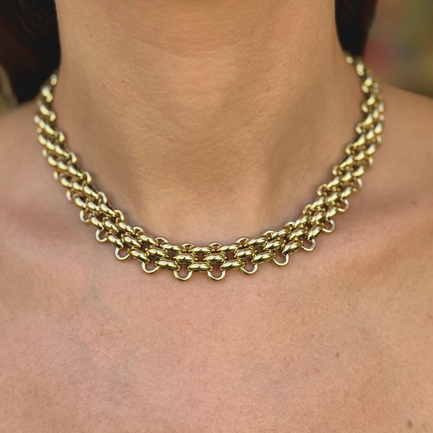 Collana Choker in Acciaio Inox – Maglia Aura Bold