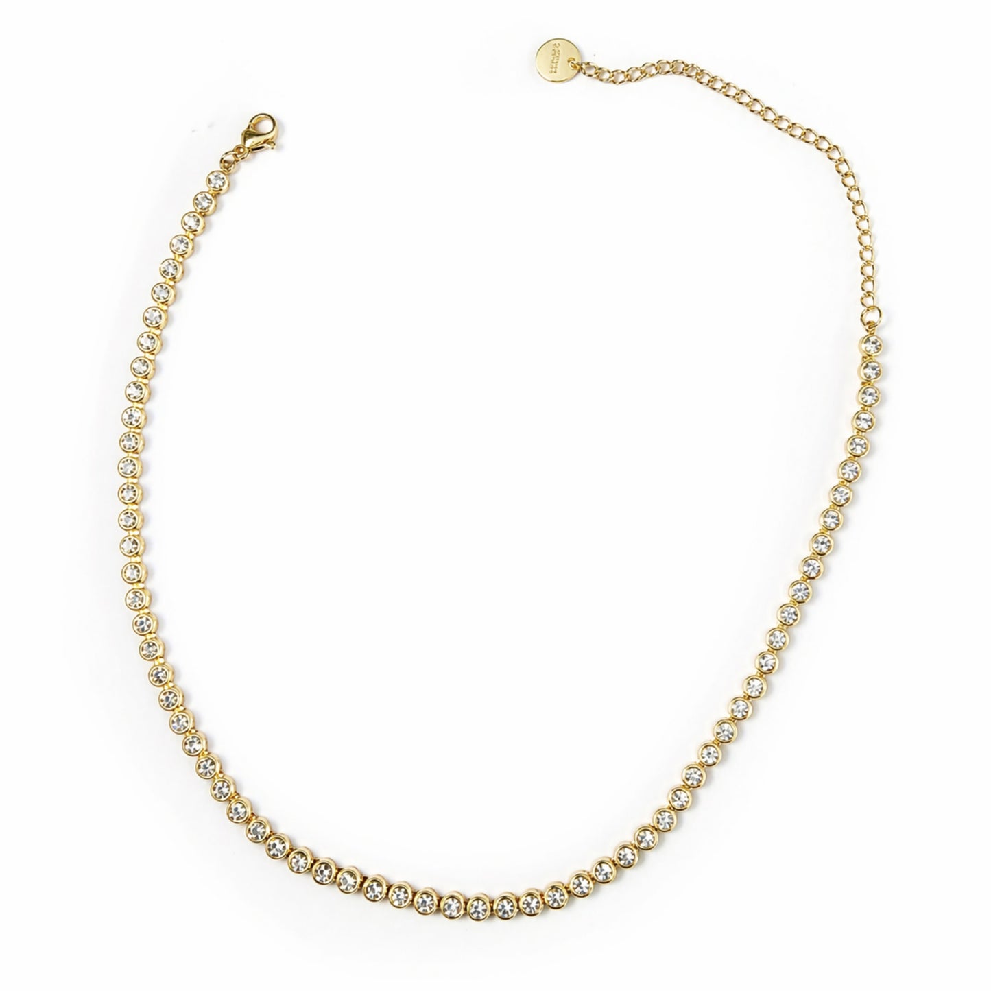 dettaglio collana tennis zirconi luminosi donna