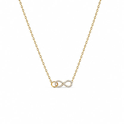 Cerchio Mio collana infinito dorata in acciaio inox