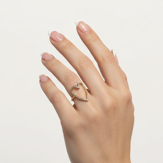 Battito - Anello Regolabile in Acciaio Inox