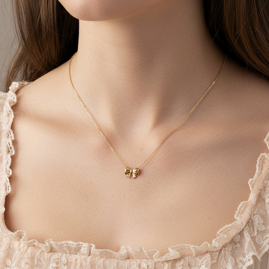 Collana in Acciaio Inox – Bow Coquette