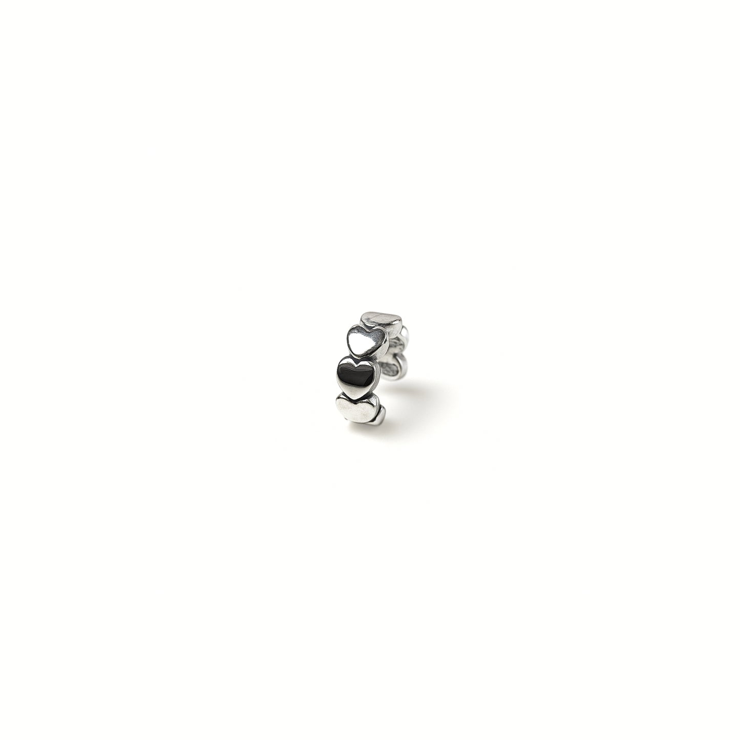 Ear Cuff Cuori · Acciaio Inox