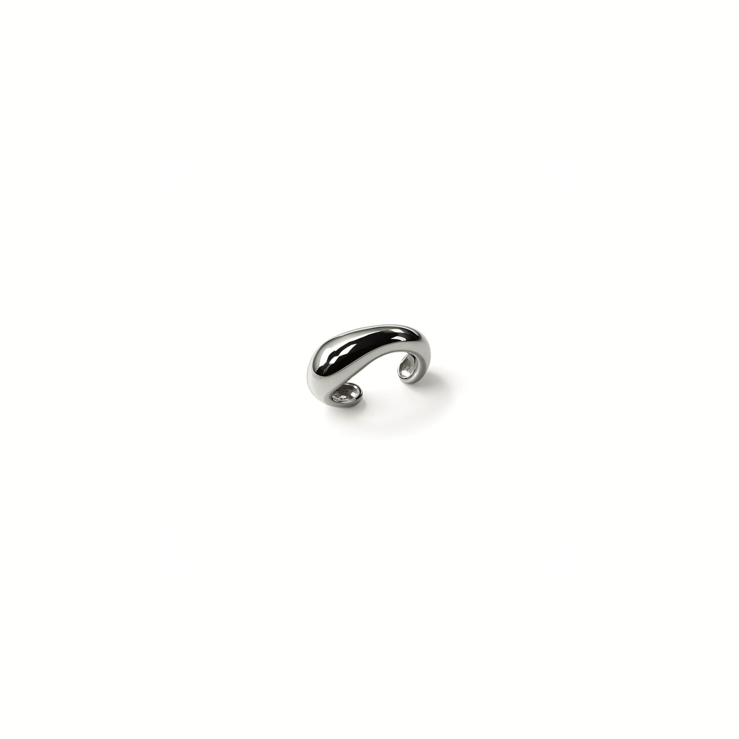 Ear Cuff Curvi · Acciaio Inox