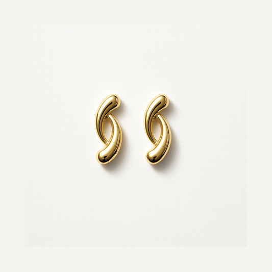 Orecchini “Duo” in Acciaio Inox – Design Scultoreo