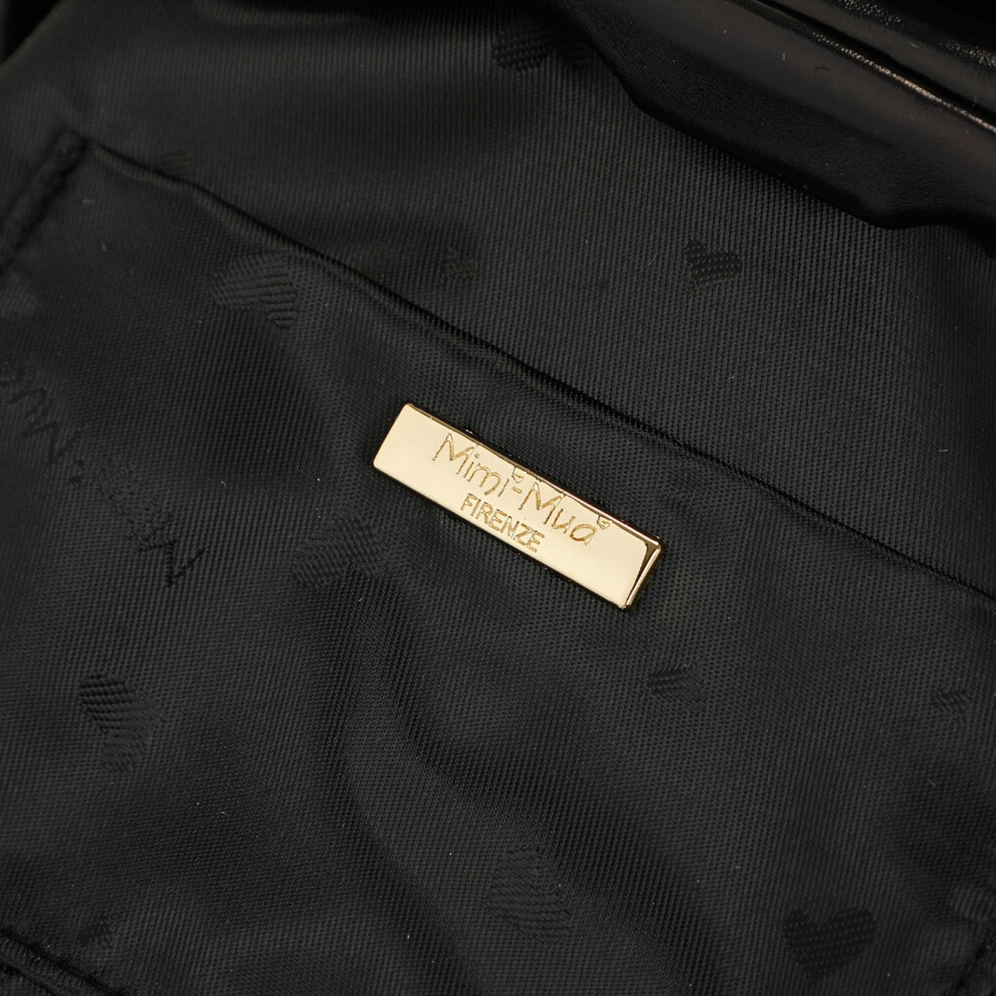 Velour Noir – Clutch nero con cristalli | Mimi Mua Firenze