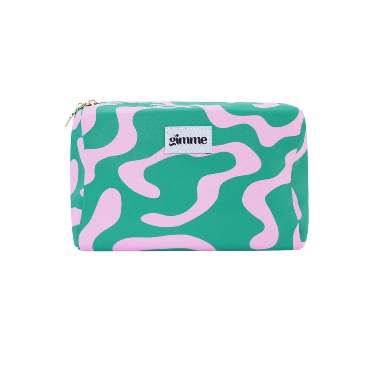 Gelatina Beauty Pochette verde e rosa con stampa astratta pop